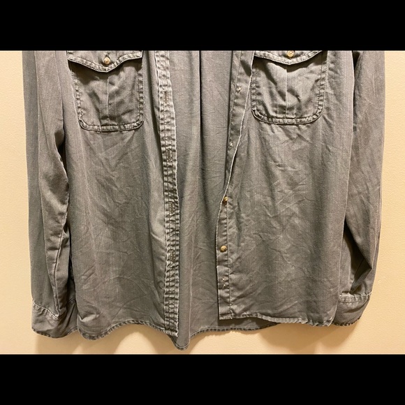 AMERICAN EAGLE KHAKI GREEN SHIRT - Picture 3 of 8